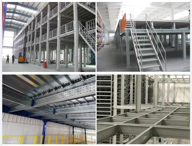 Steel Racking System Mezzanine Storage Shelf for Ndustry Multi-Level Racks