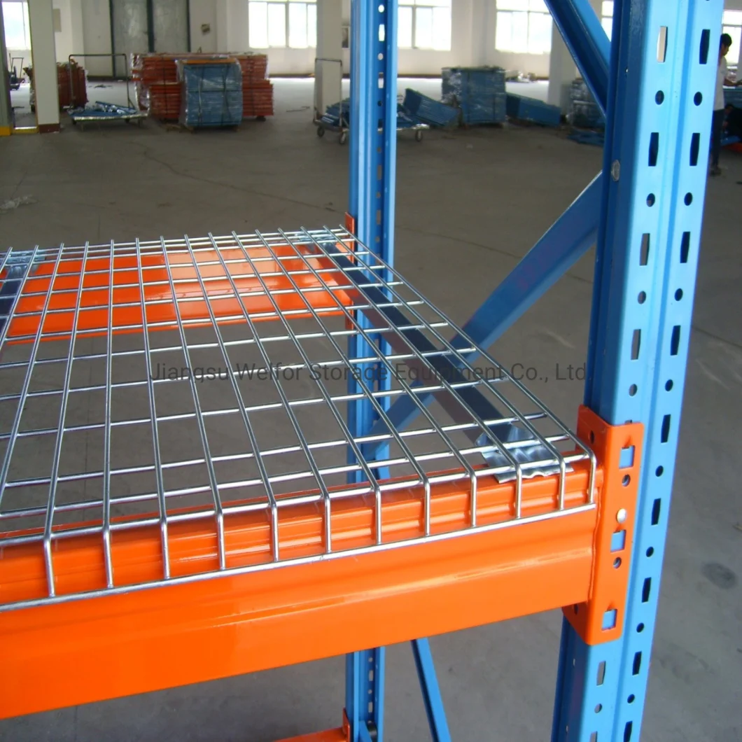 Warehouse Flared Welded Galvanized Steel Metal Storage Wire Mesh Decking for Pallet Racking