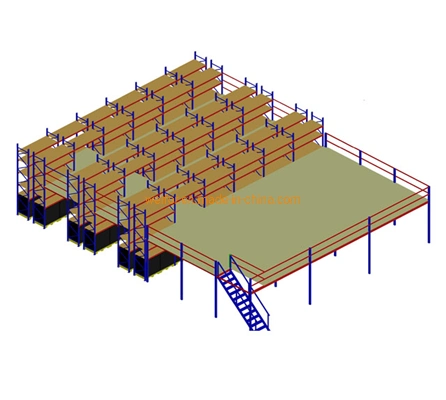 Warehouse Steel Mezzanine Floor Racking System Storage Rack Mezzanine